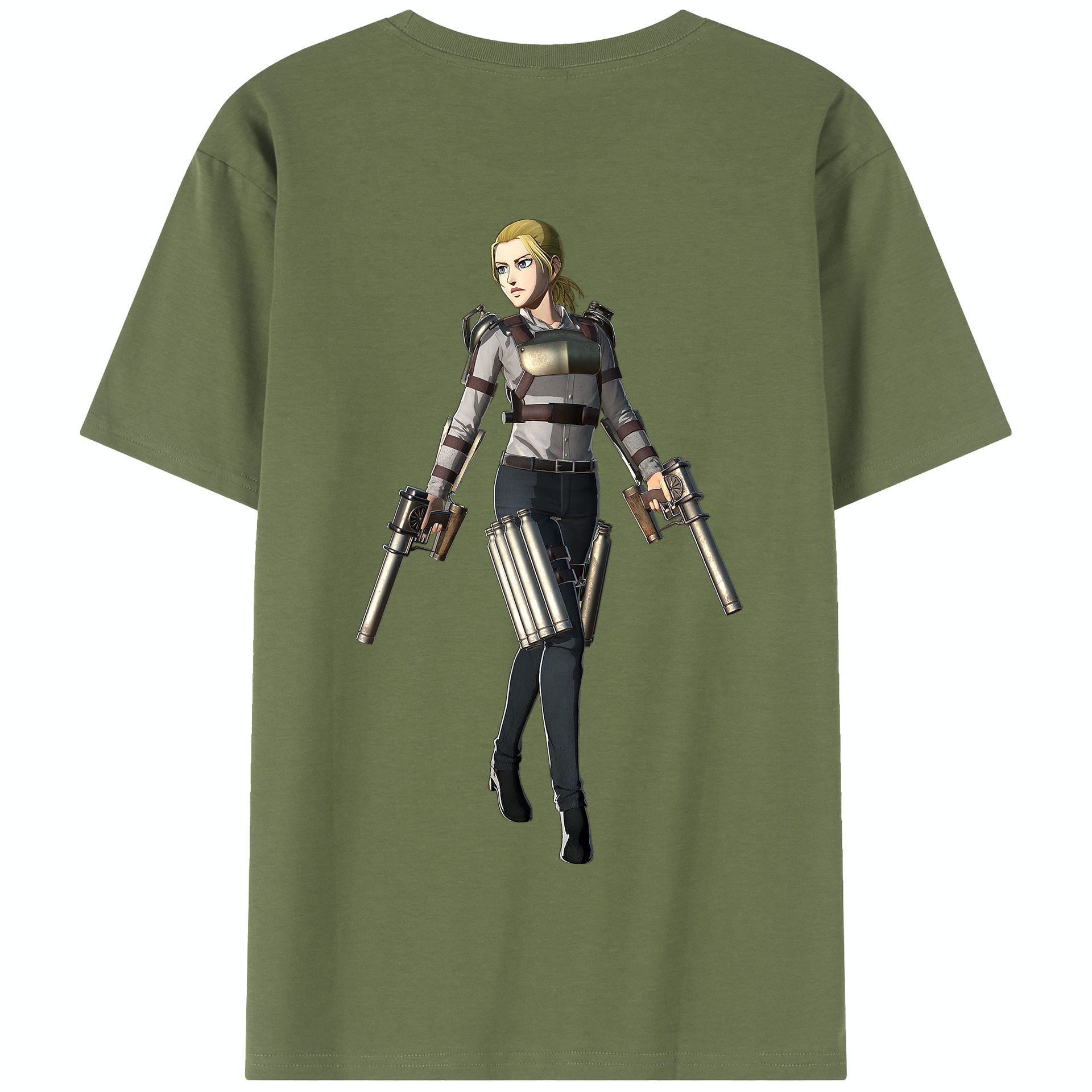 （画像用） 進撃の巨人 Attack on Titan 綿100％半袖Tシャツ（背面プリント）